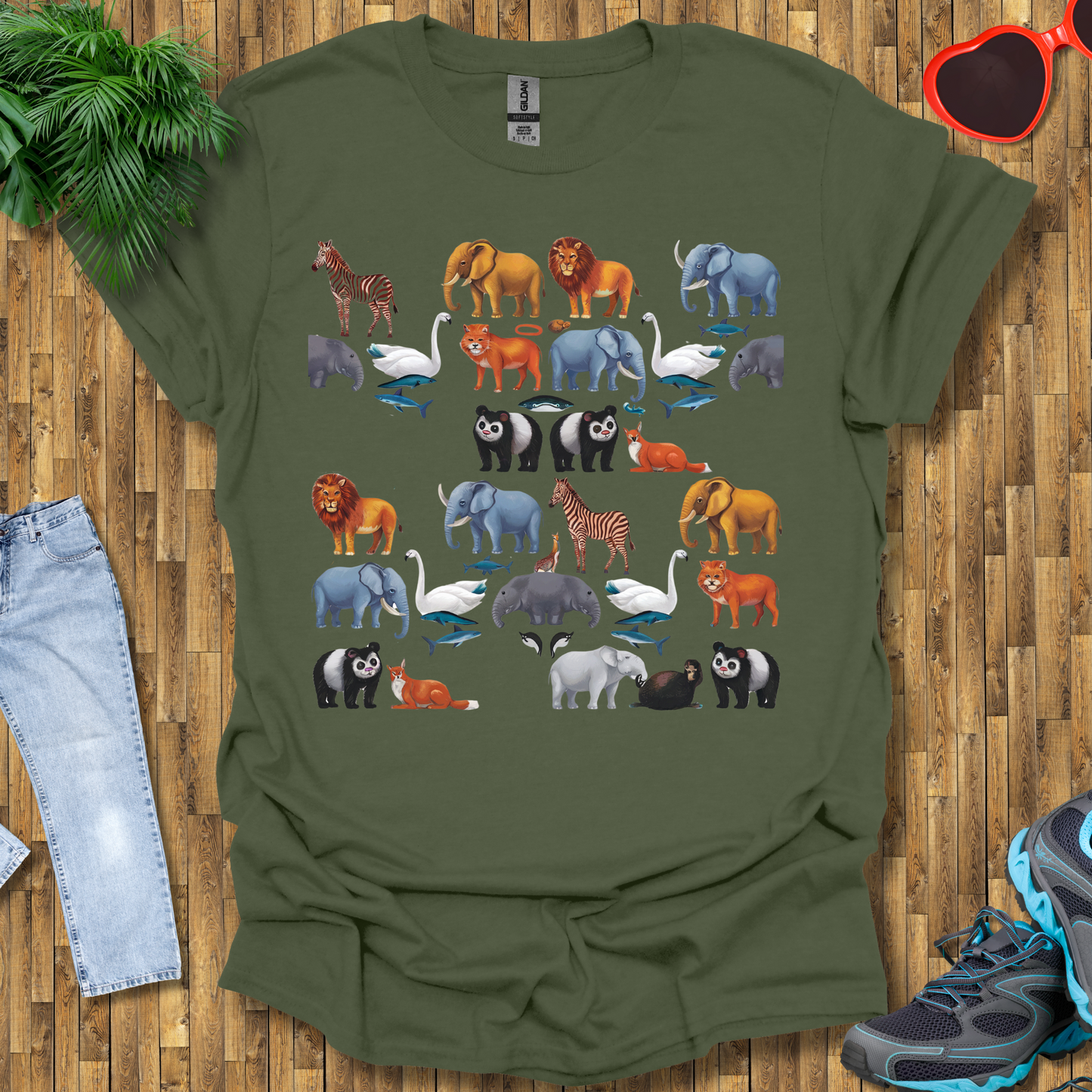 Pattern of animals T-Shirt
