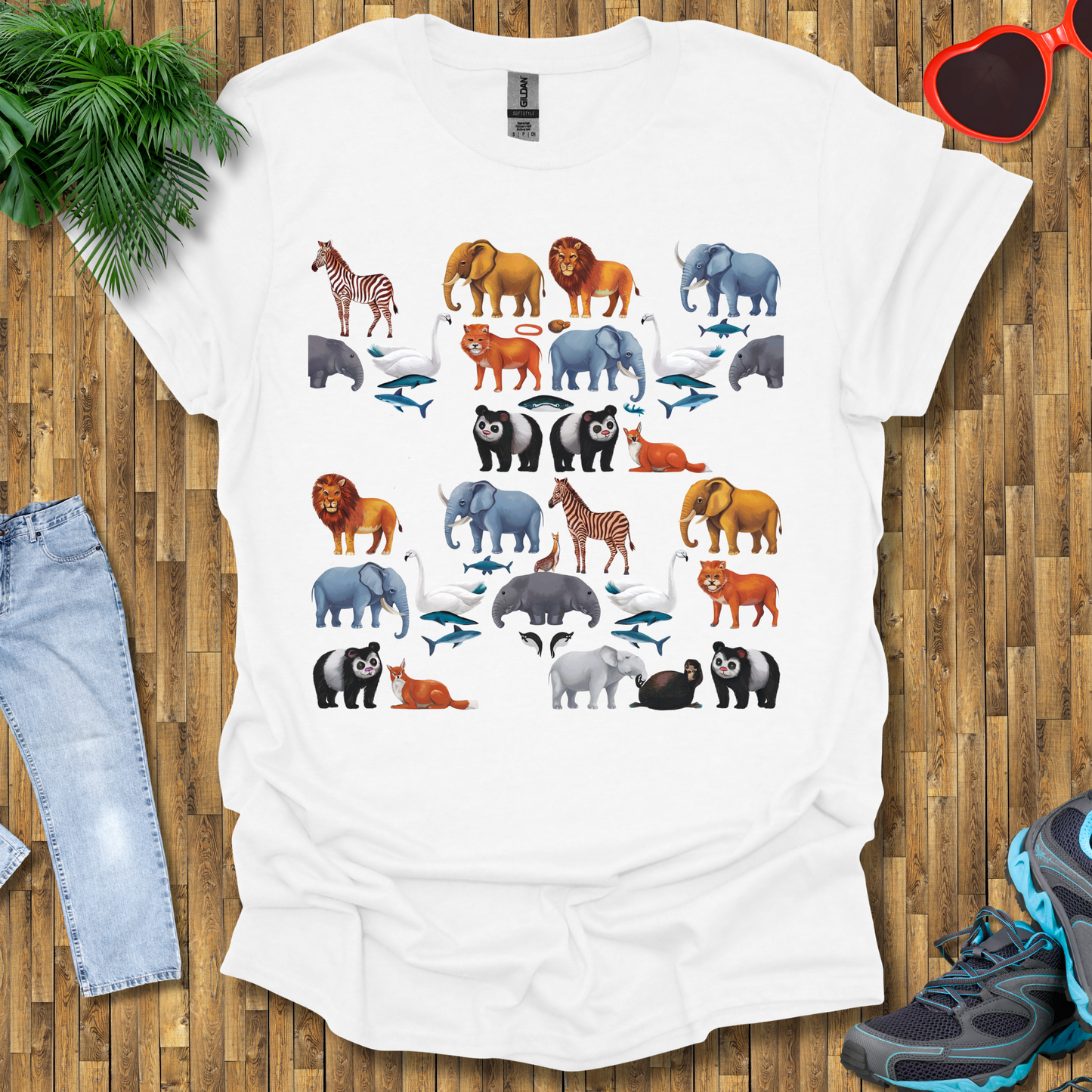 Pattern of animals T-Shirt