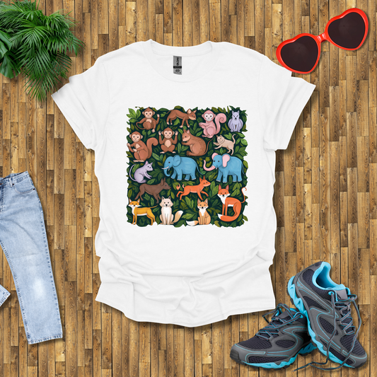 Pattern of animals T-Shirt