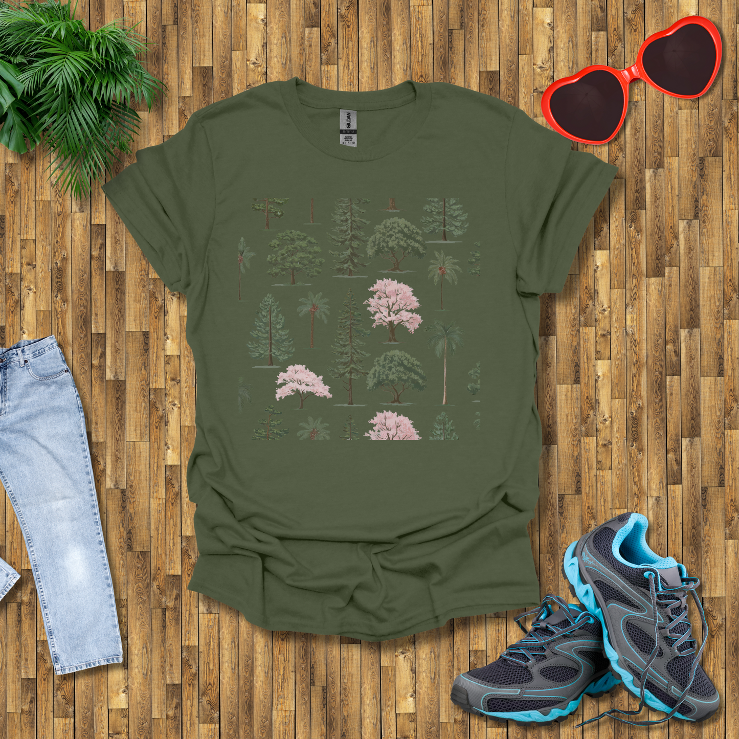 Pattern of trees T-Shirt