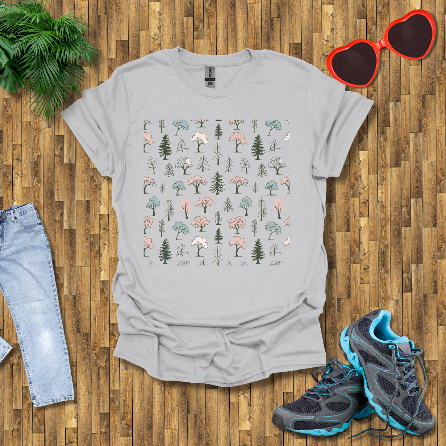 Pattern of trees T-Shirt