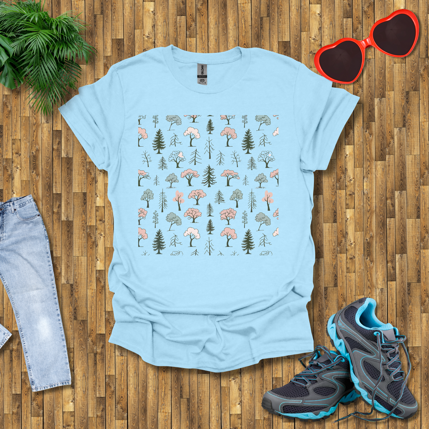 Pattern of trees T-Shirt
