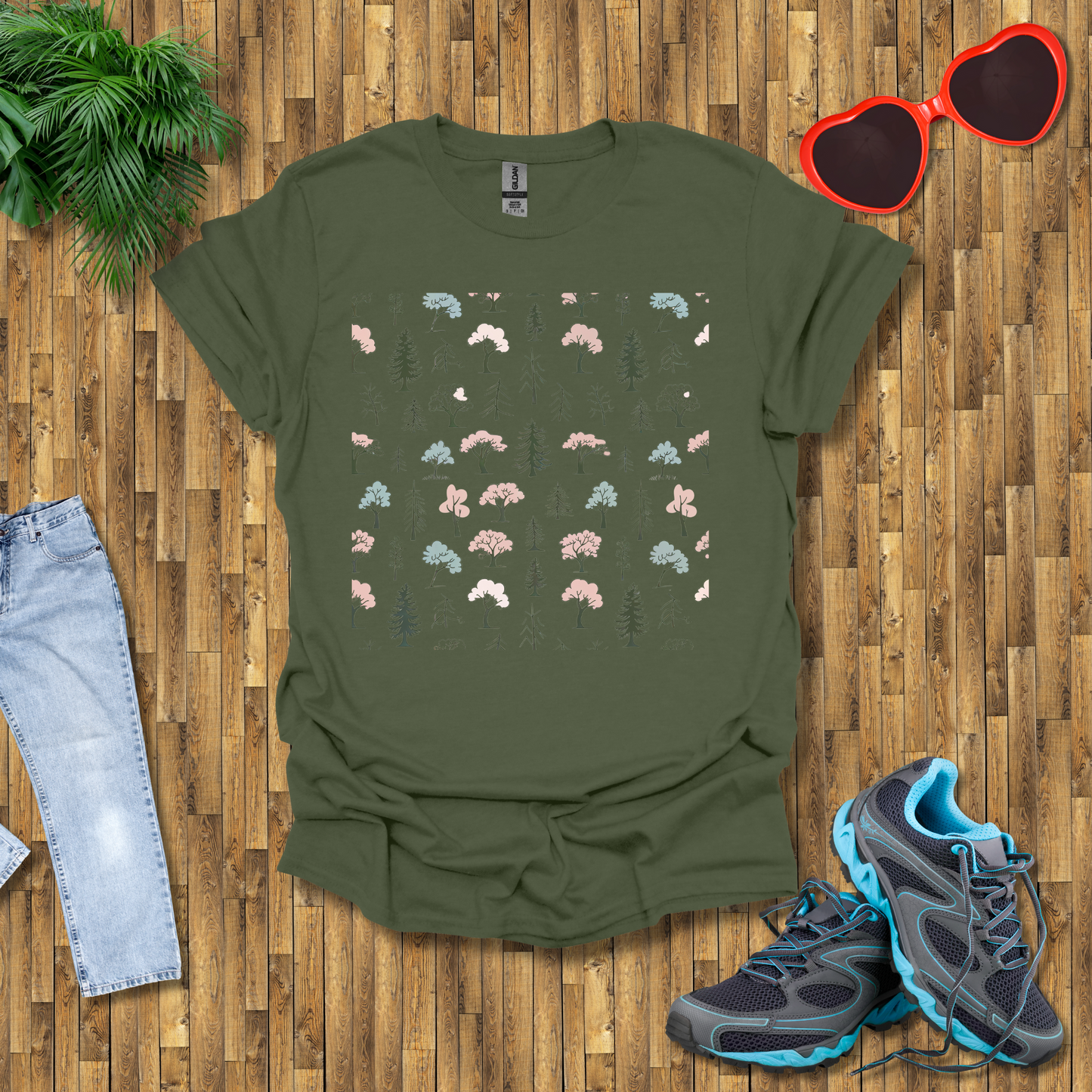 Pattern of trees T-Shirt