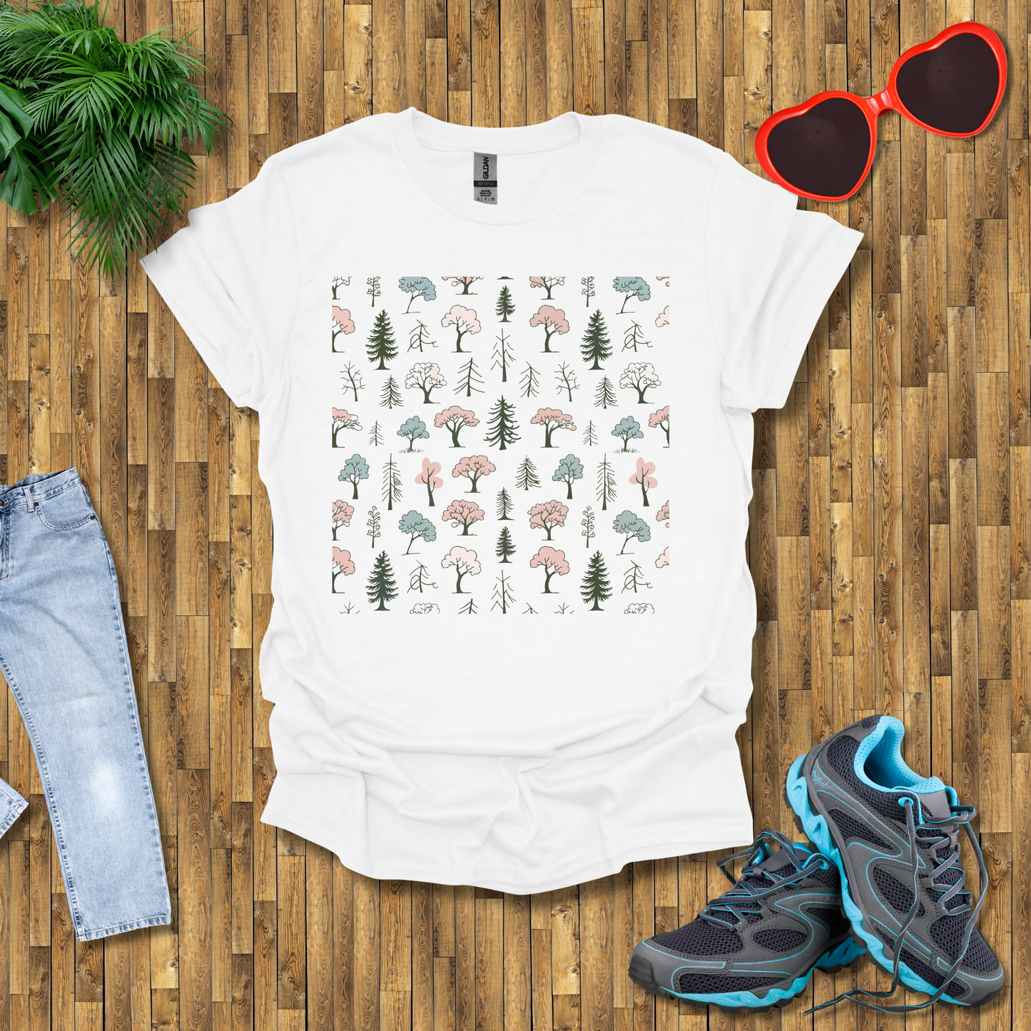 Pattern of trees T-Shirt