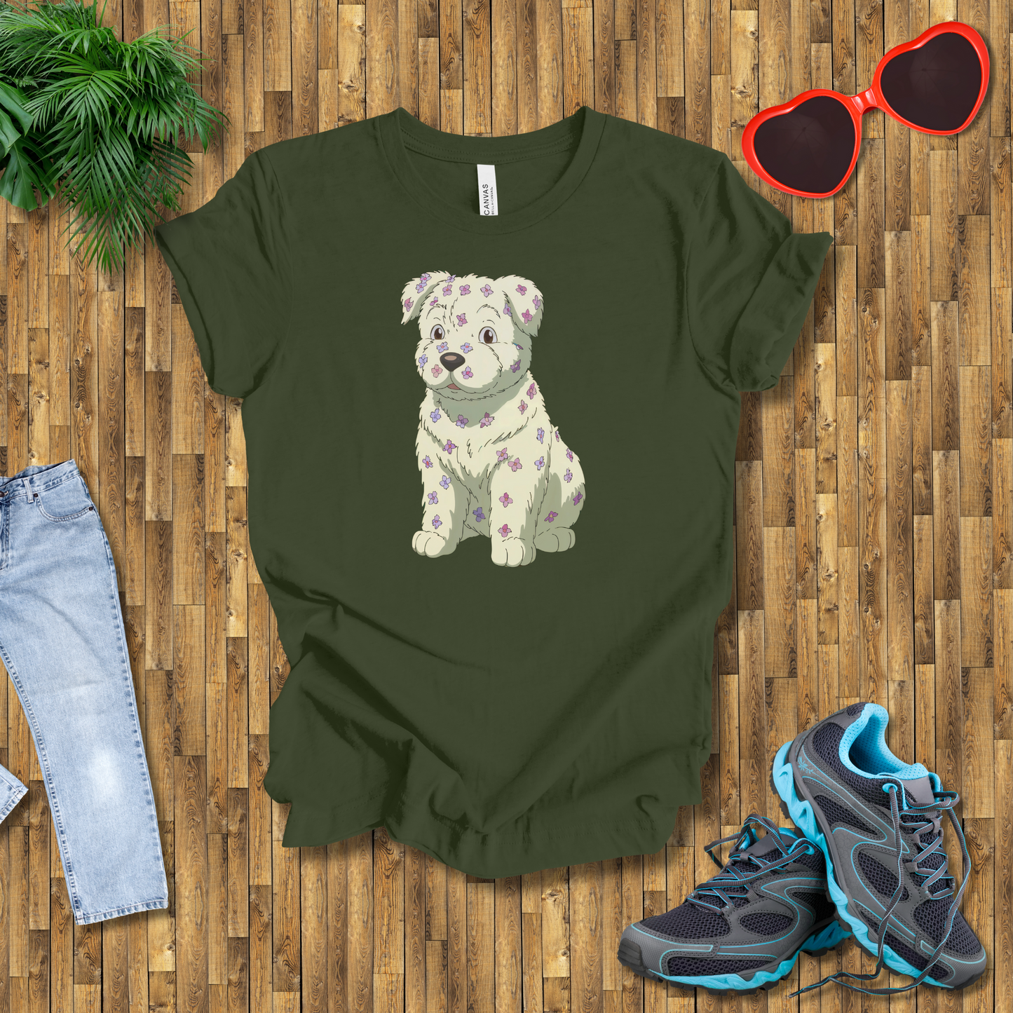 Flower puppy T-Shirt