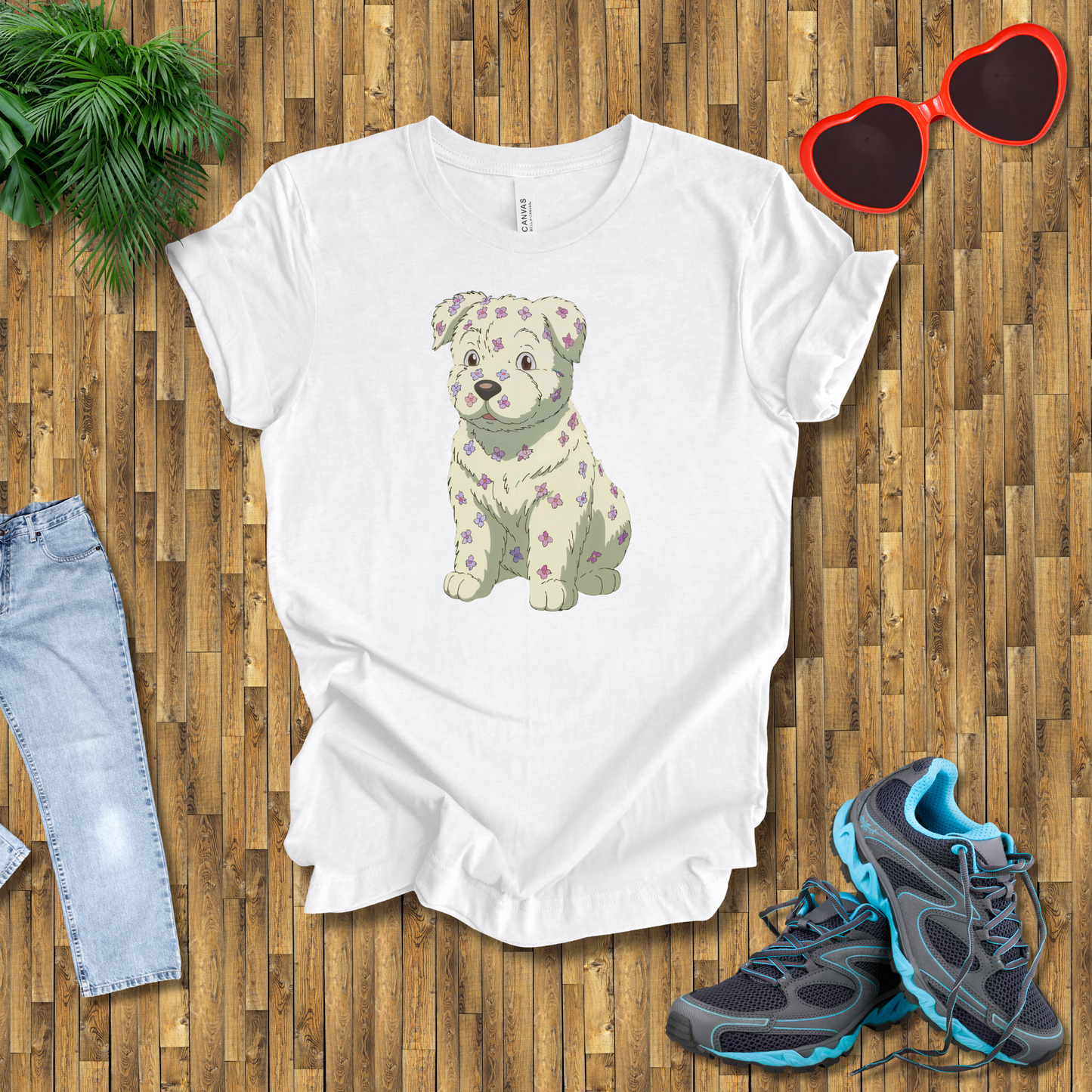 Flower puppy T-Shirt