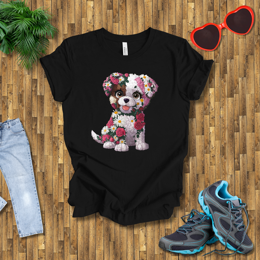 Flower puppy T-Shirt
