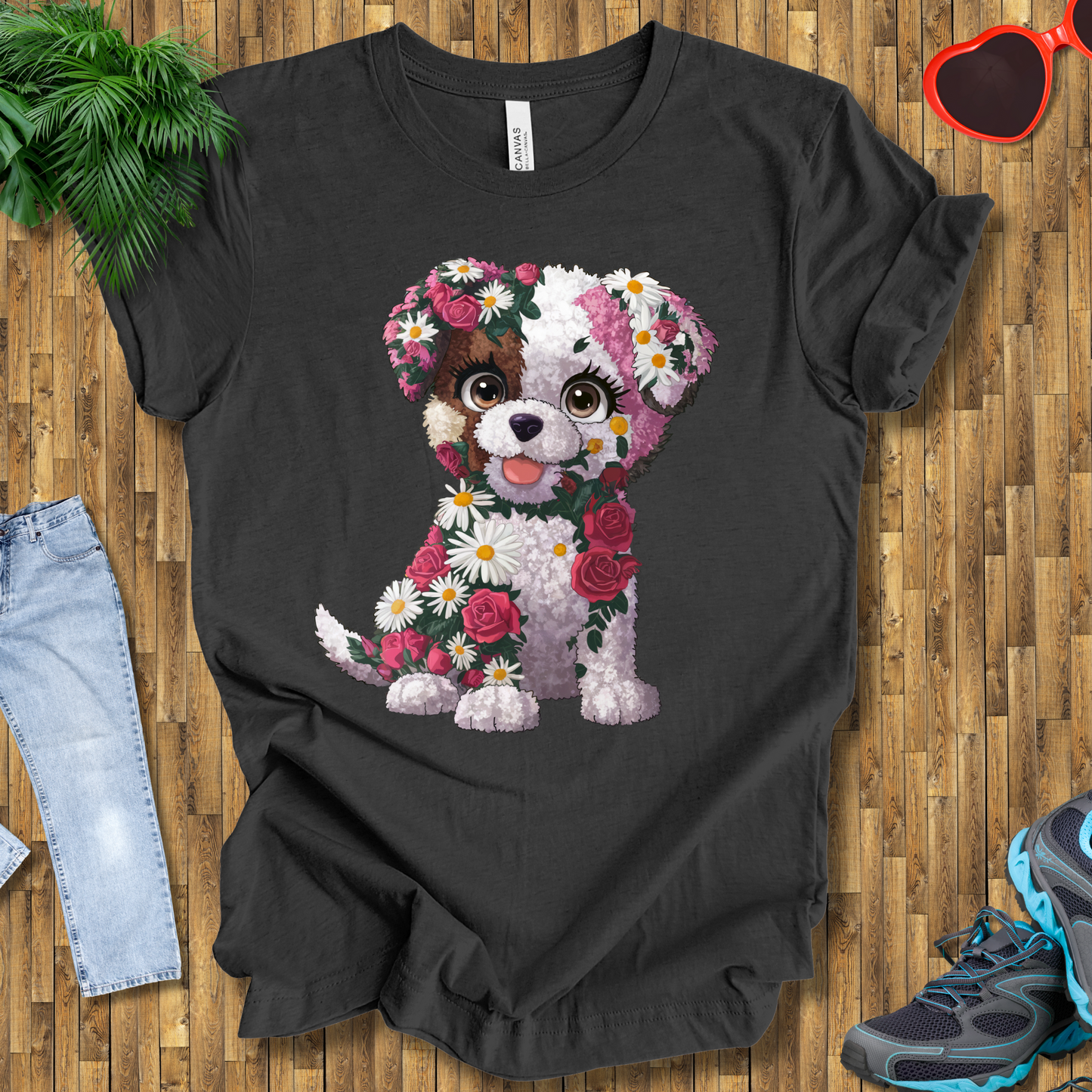 Flower puppy T-Shirt