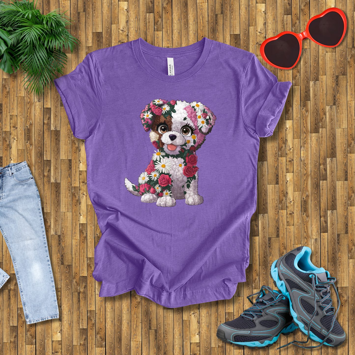 Flower puppy T-Shirt