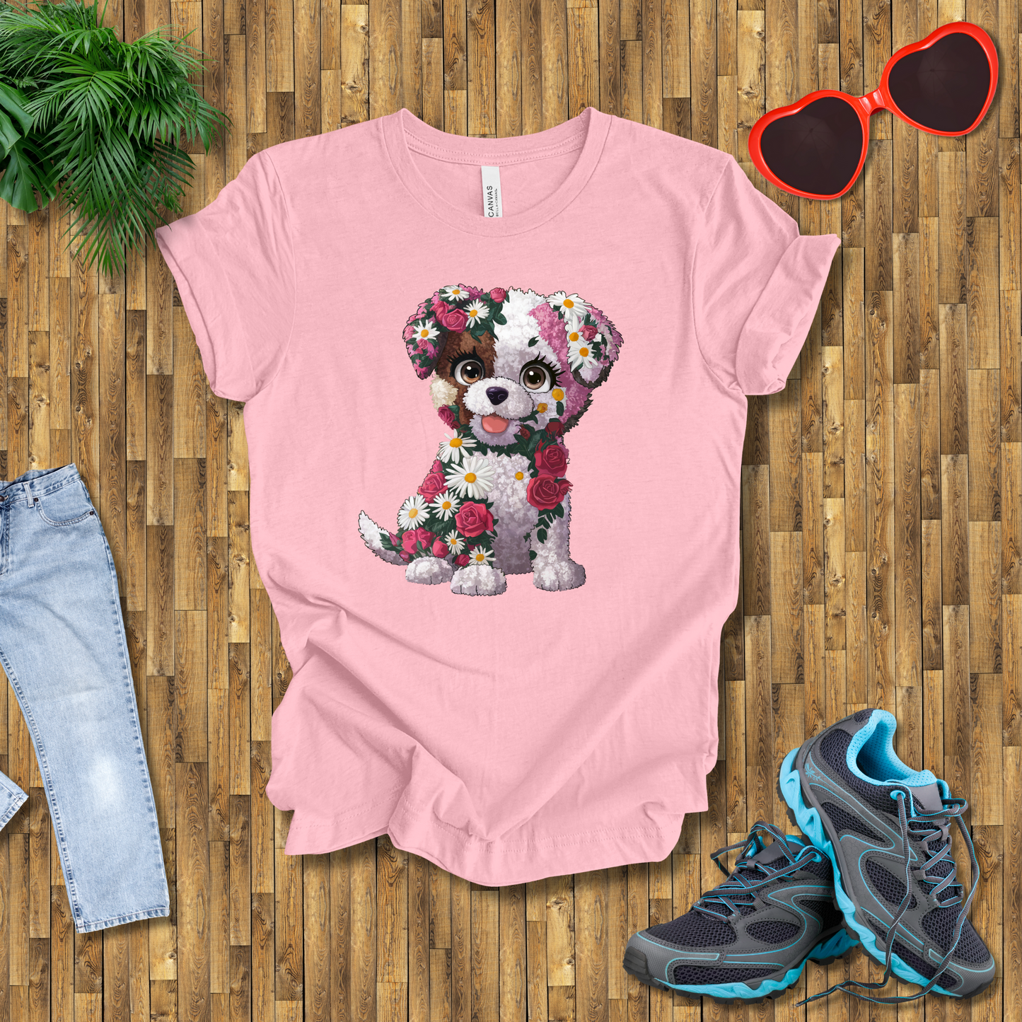Flower puppy T-Shirt