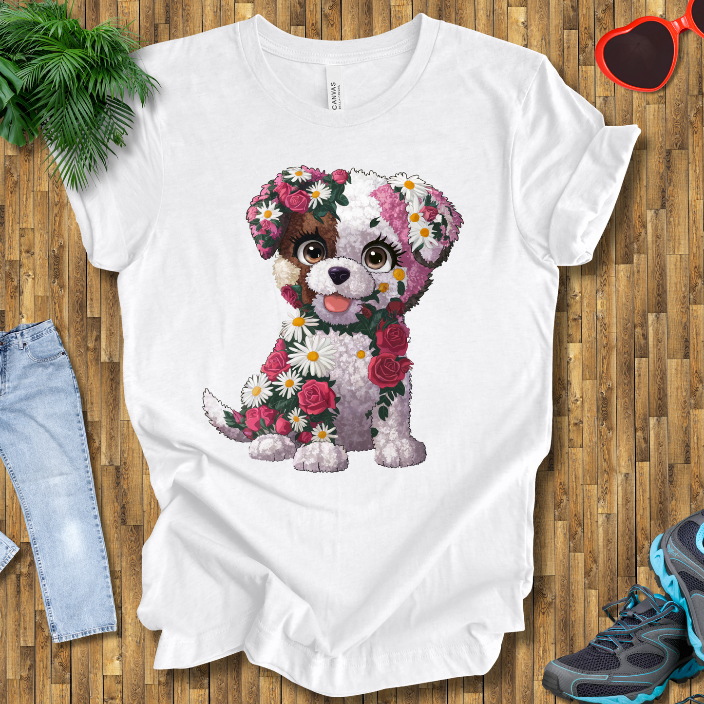 Flower puppy T-Shirt
