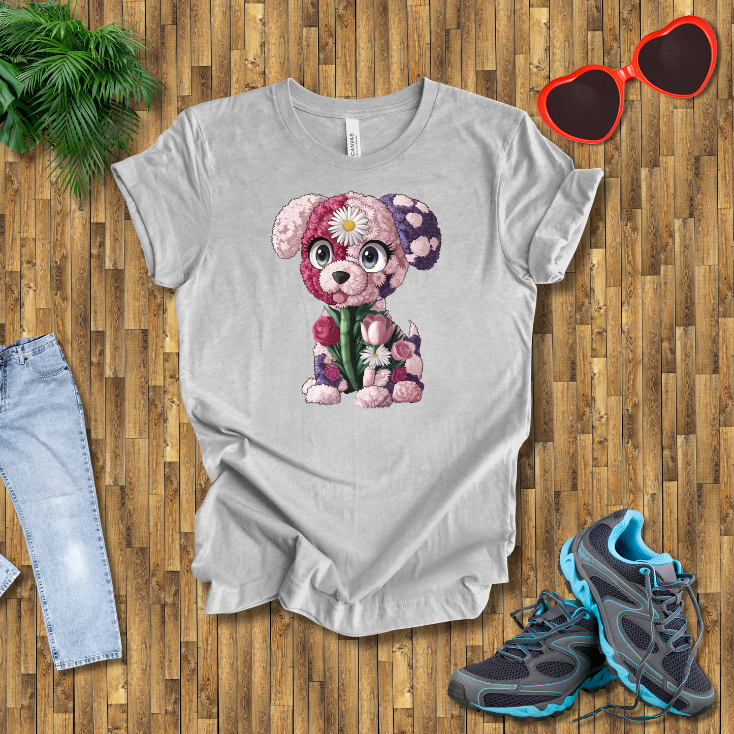 Flower puppy T-Shirt