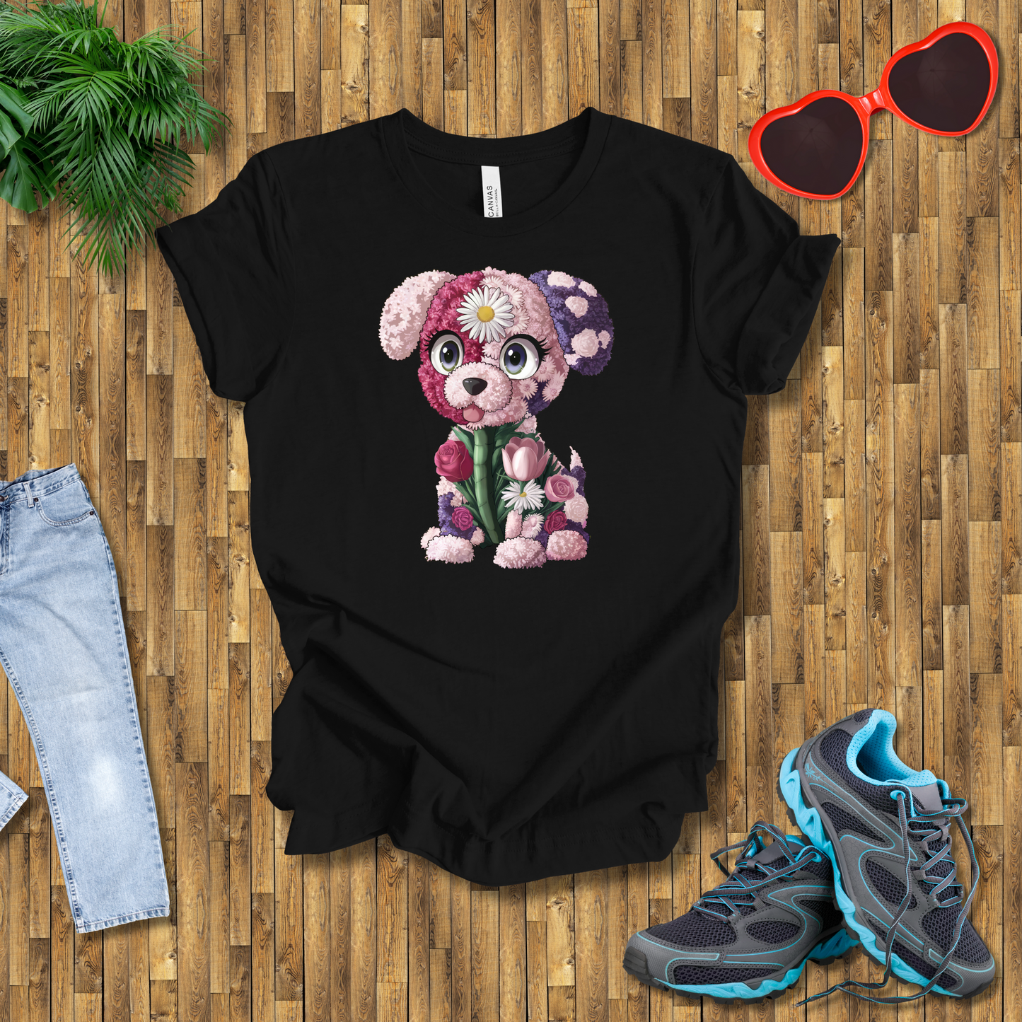 Flower puppy T-Shirt