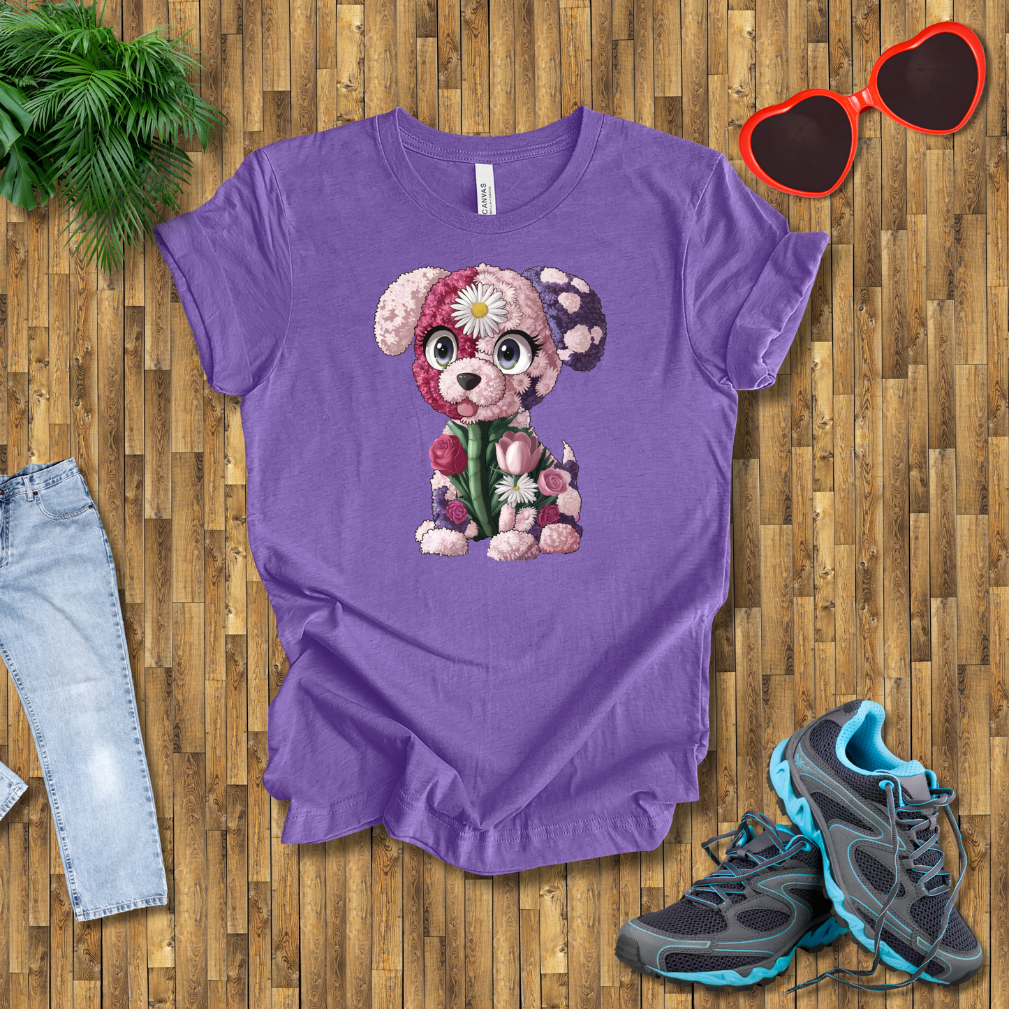 Flower puppy T-Shirt