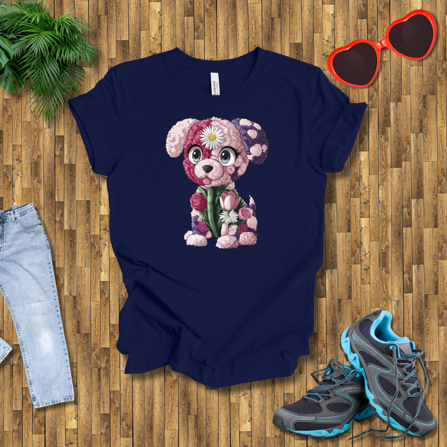 Flower puppy T-Shirt