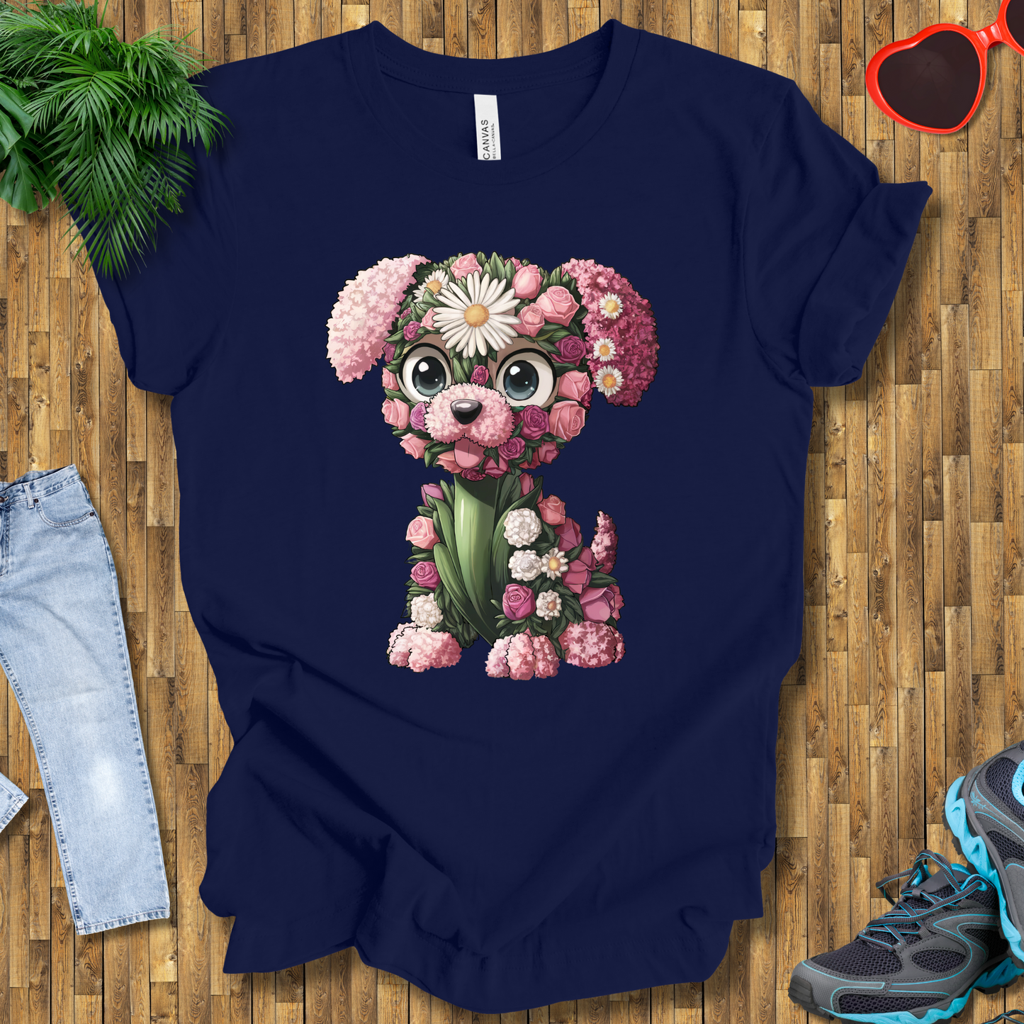 Flower puppy T-Shirt