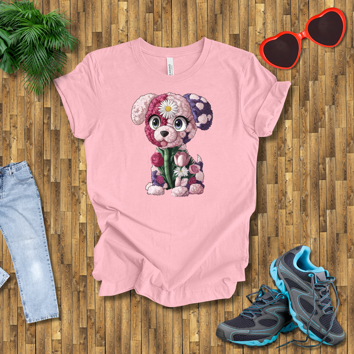Flower puppy T-Shirt