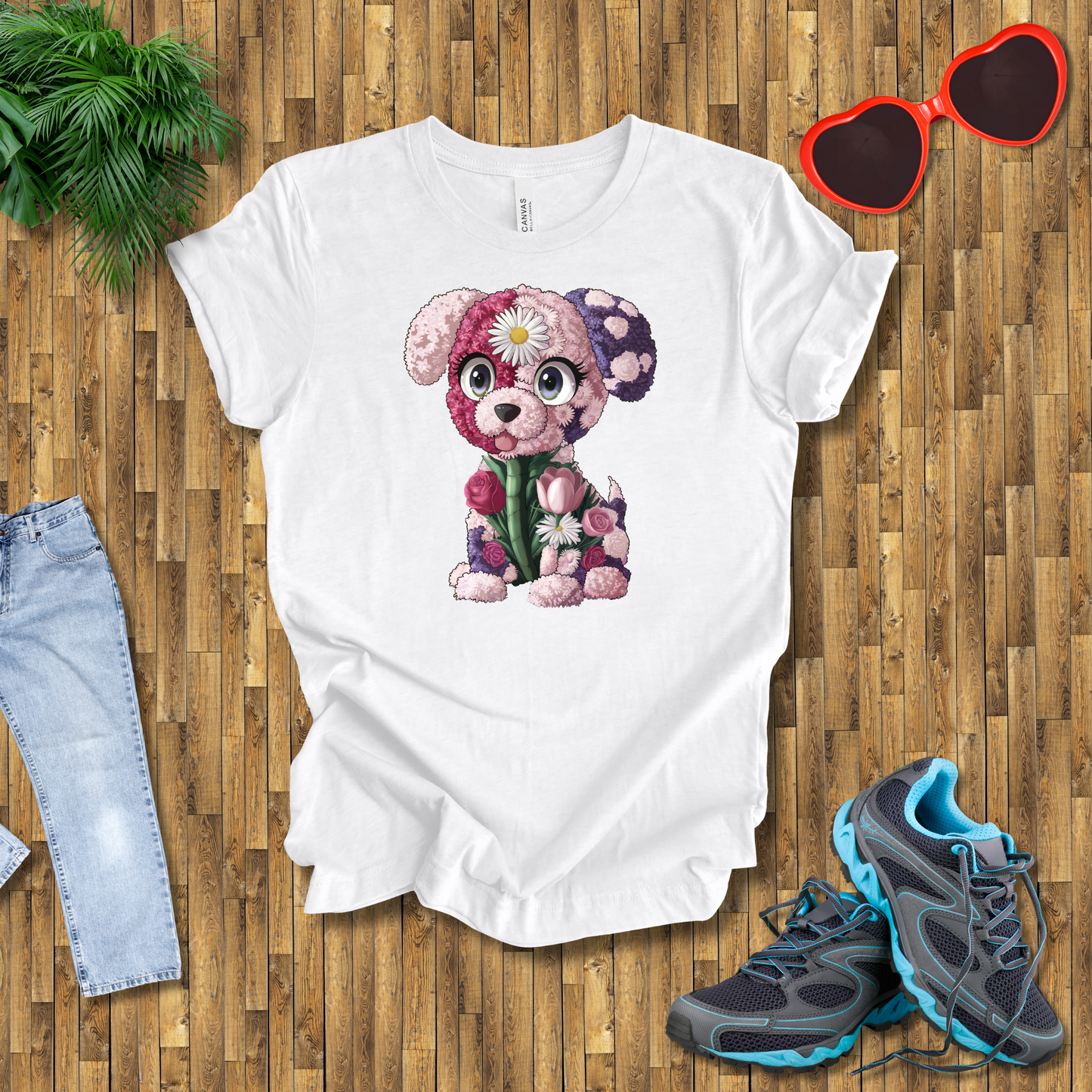 Flower puppy T-Shirt