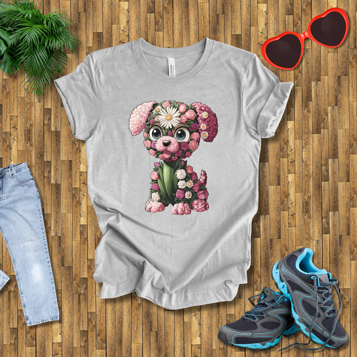 Flower puppy T-Shirt