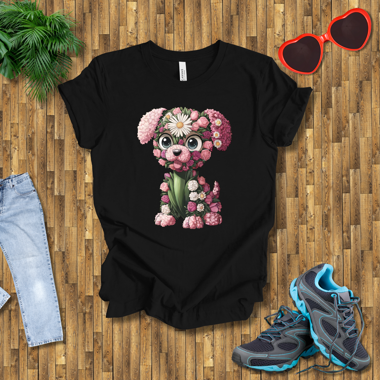 Flower puppy T-Shirt