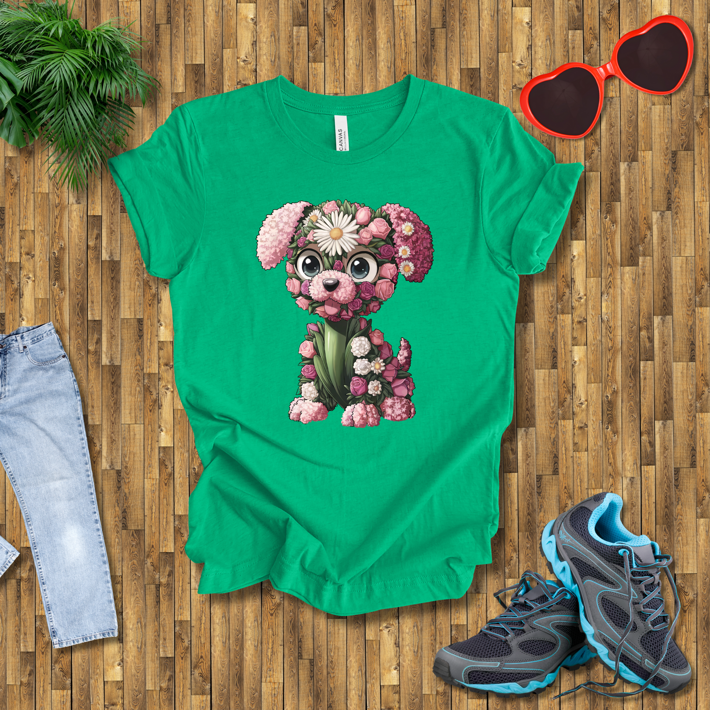 Flower puppy T-Shirt