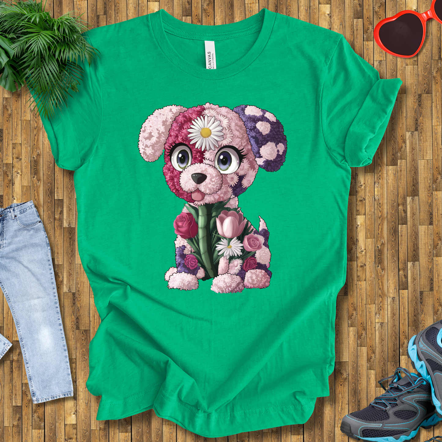 Flower puppy T-Shirt