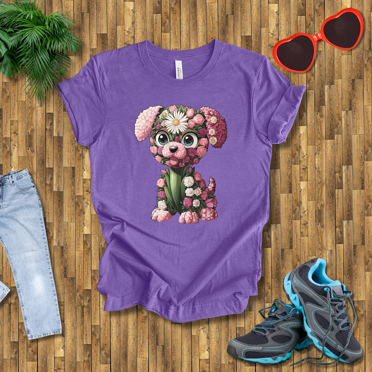 Flower puppy T-Shirt