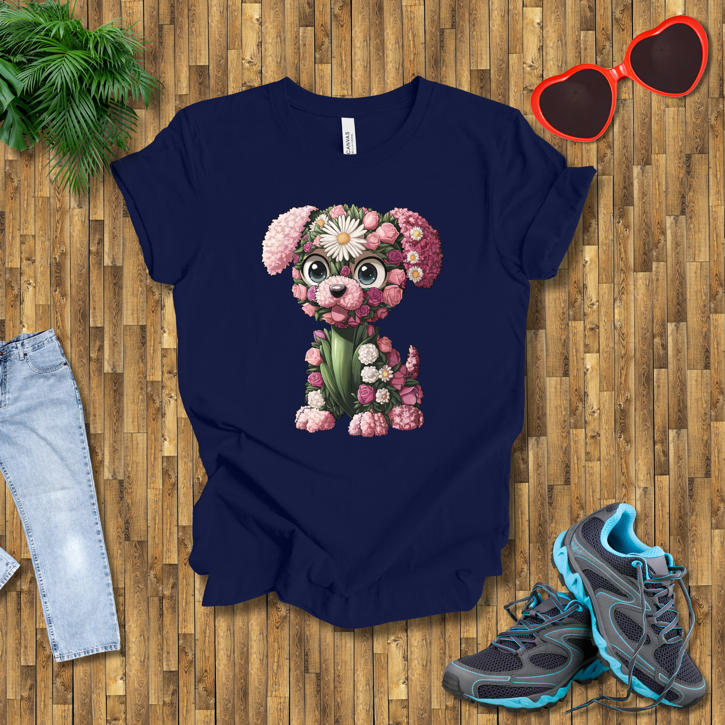 Flower puppy T-Shirt