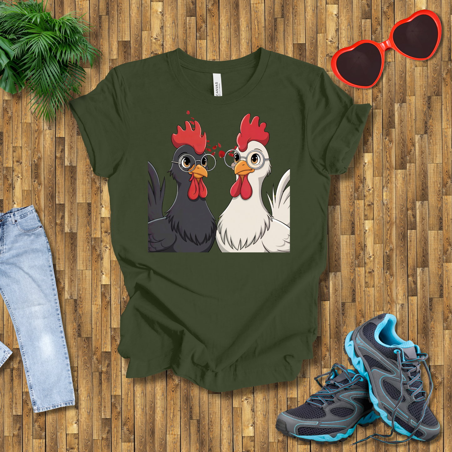 Rooster glasses T-Shirt