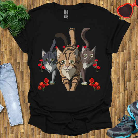 Cats hunting in the wild T-Shirt