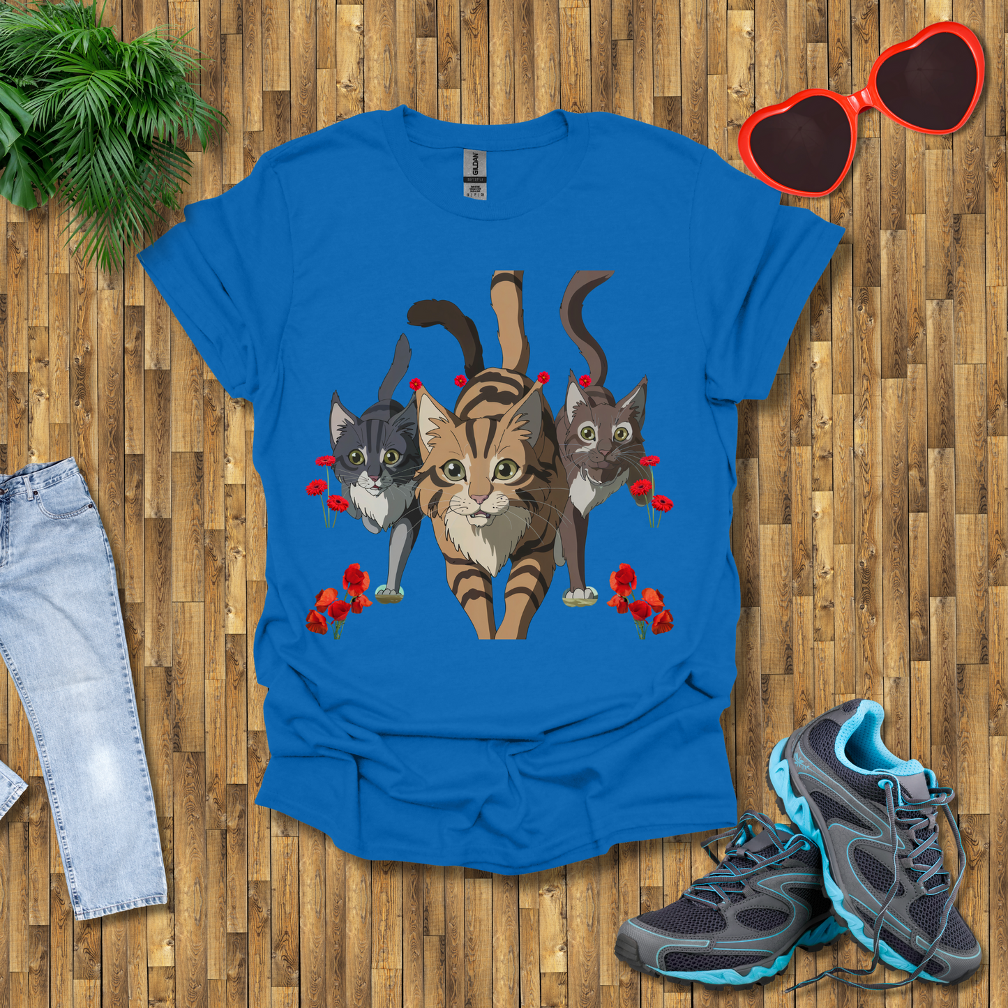 Cats hunting in the wild T-Shirt