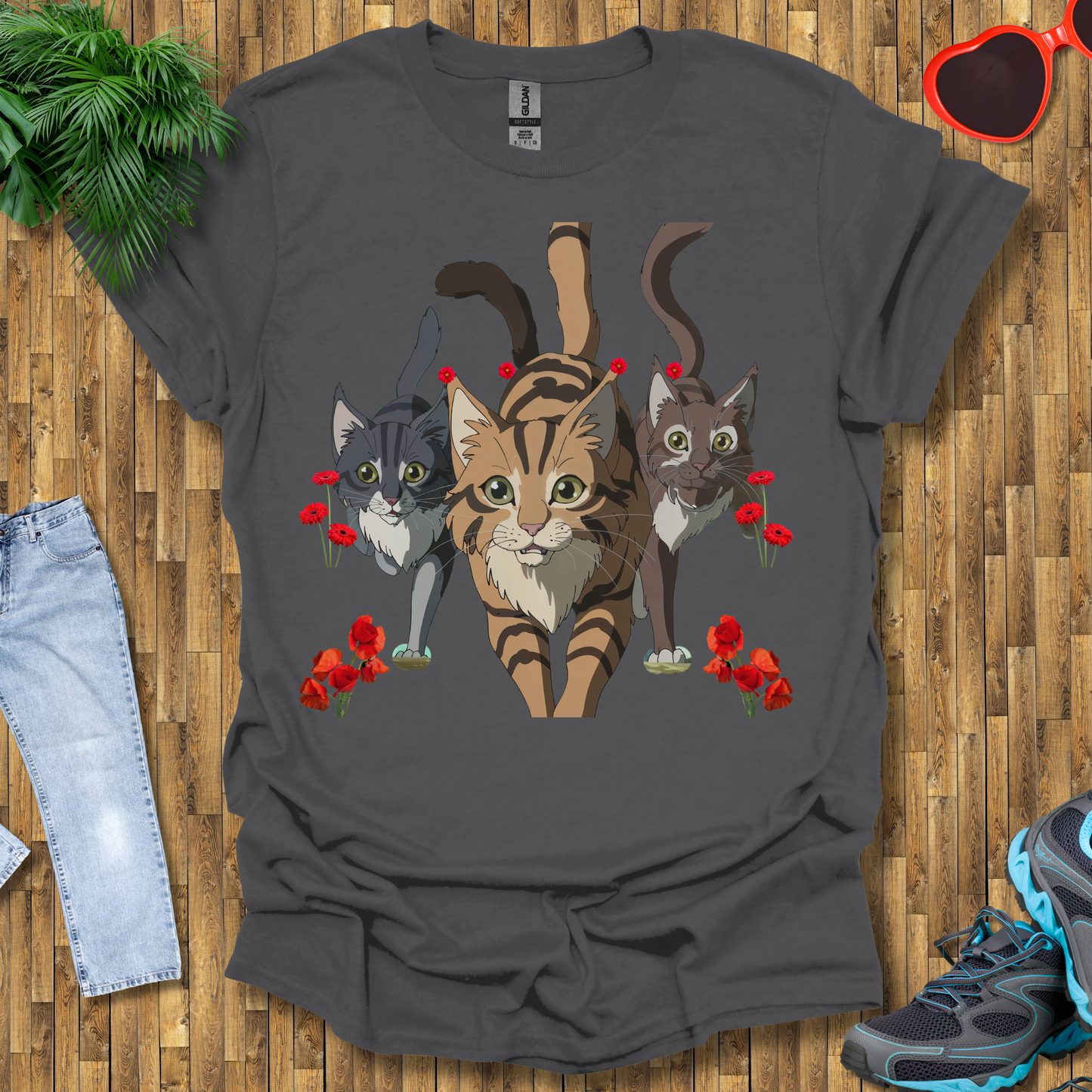 Cats hunting in the wild T-Shirt