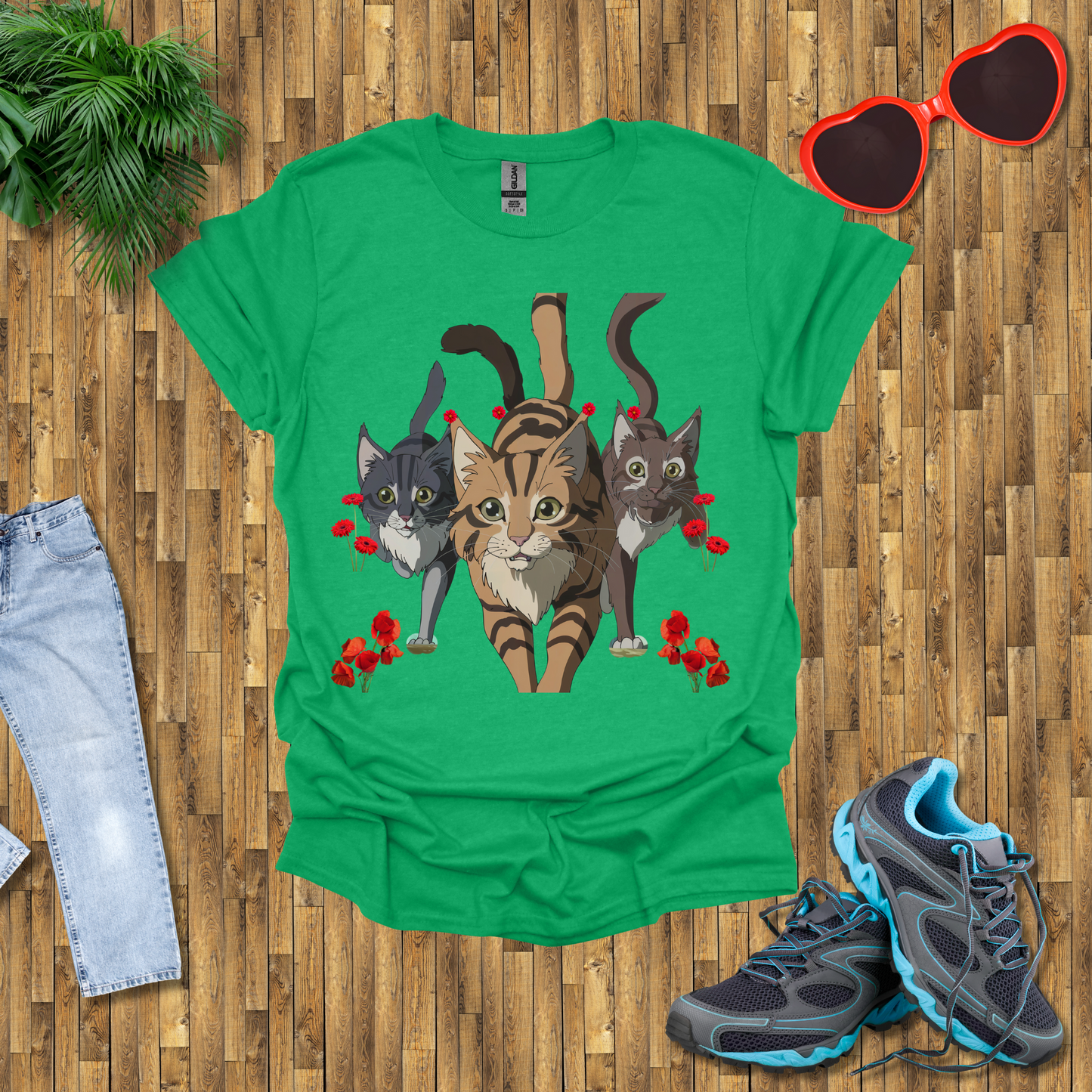 Cats hunting in the wild T-Shirt