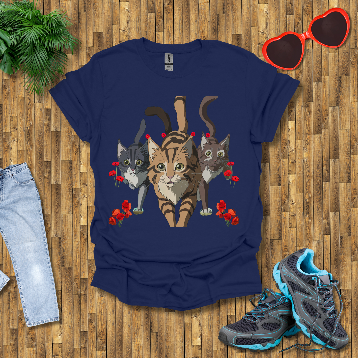 Cats hunting in the wild T-Shirt