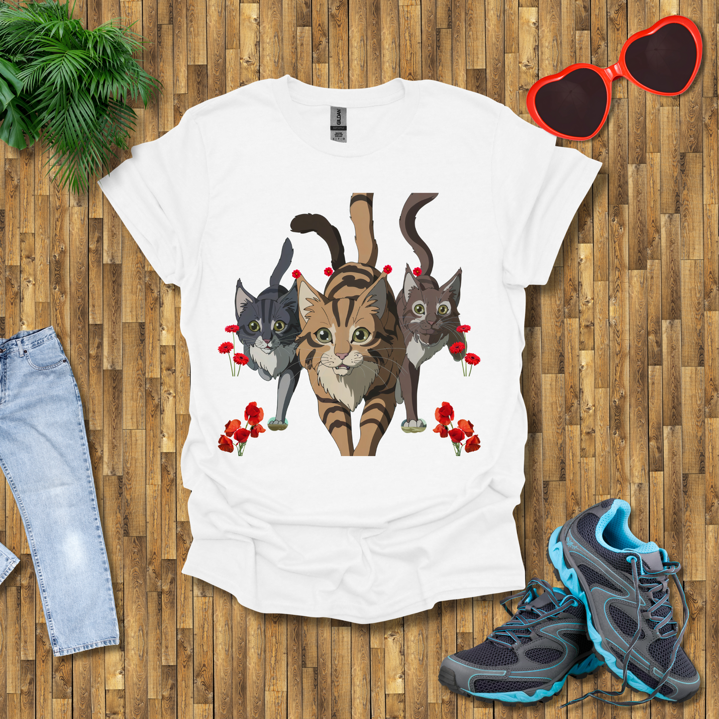 Cats hunting in the wild T-Shirt