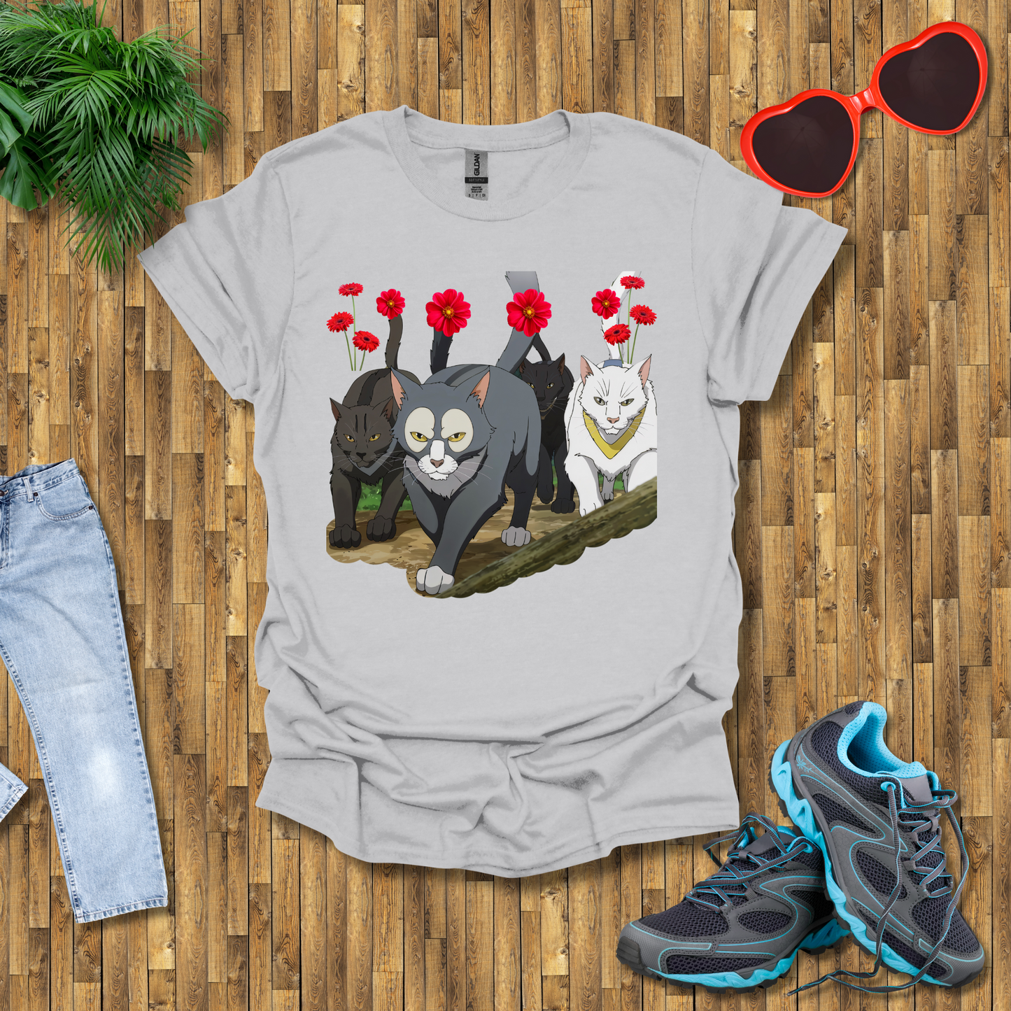 Cats hunting in the wild T-Shirt