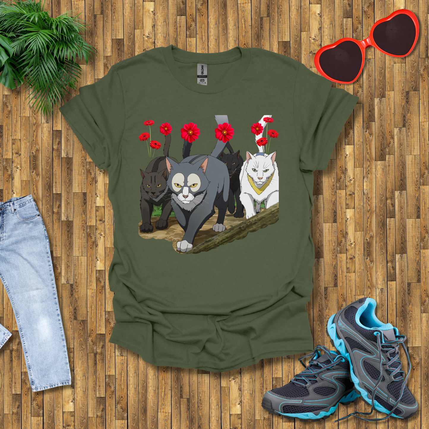 Cats hunting in the wild T-Shirt