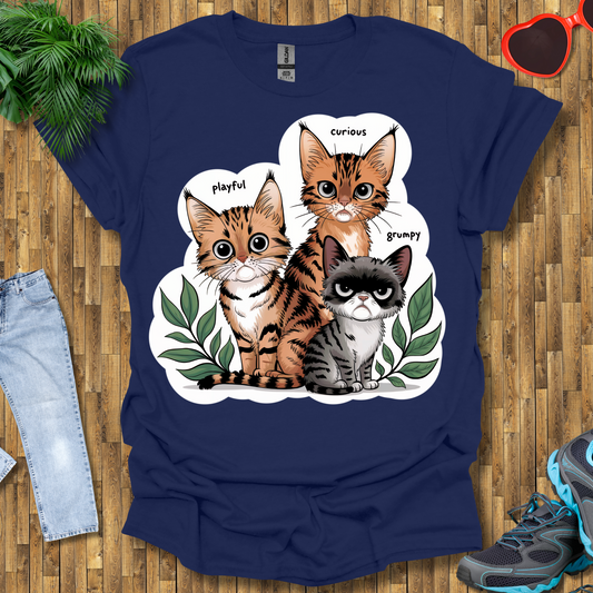 Moods of cats T-Shirt