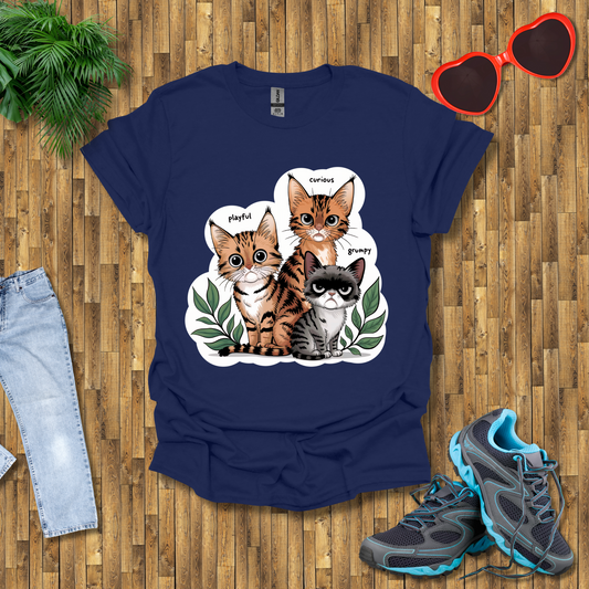 Moods of cats T-Shirt
