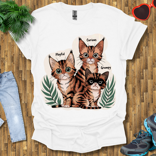Moods of cats T-Shirt