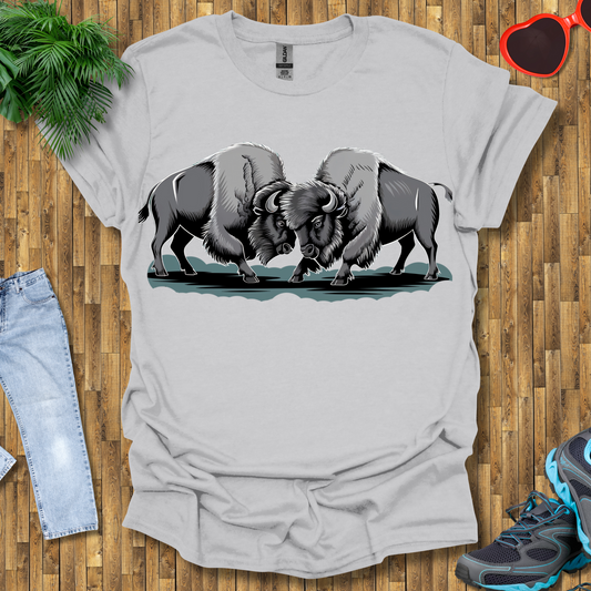 Bison fights T-Shirt