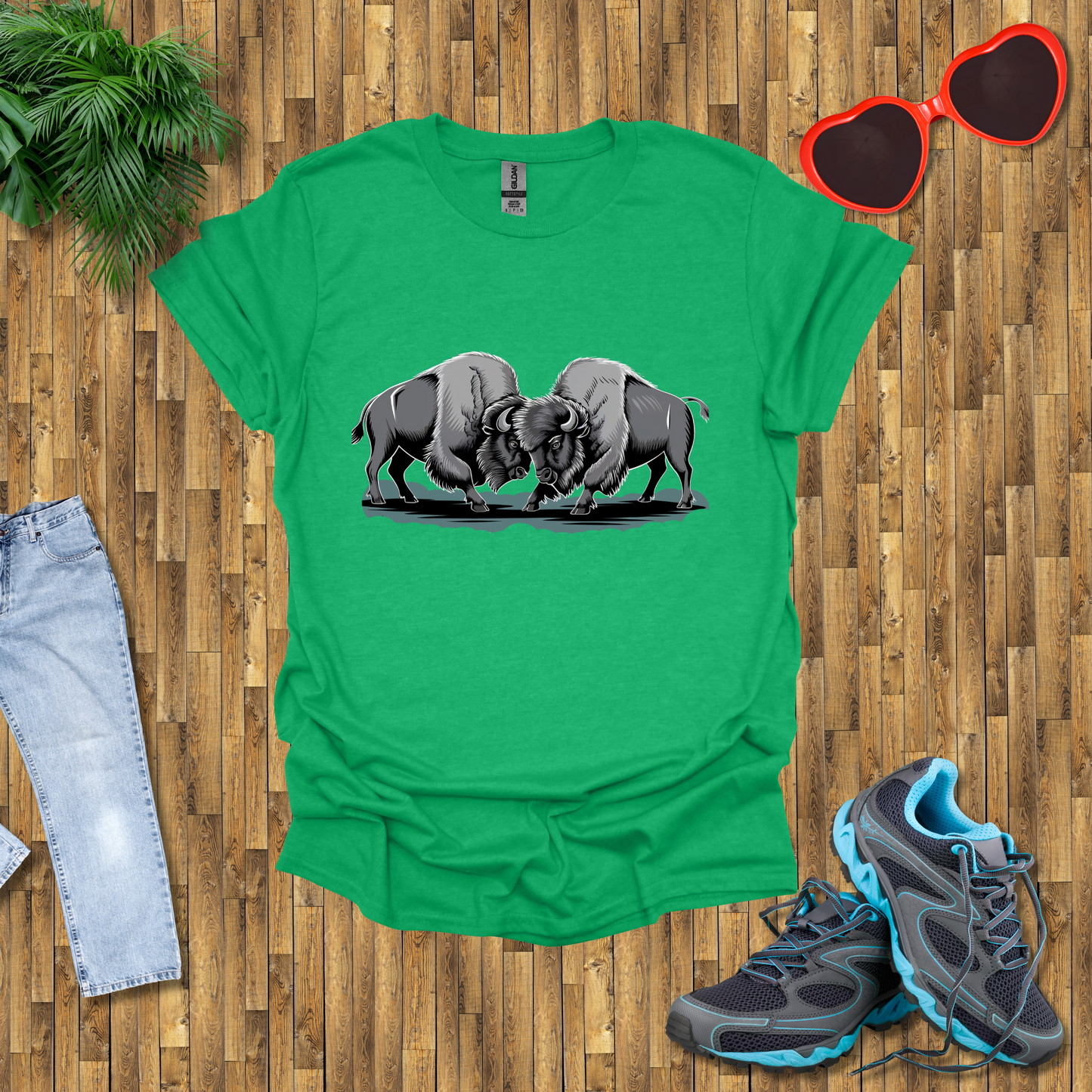 Bison fights T-Shirt