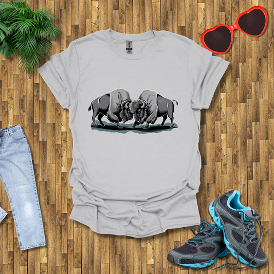 Bison fights T-Shirt