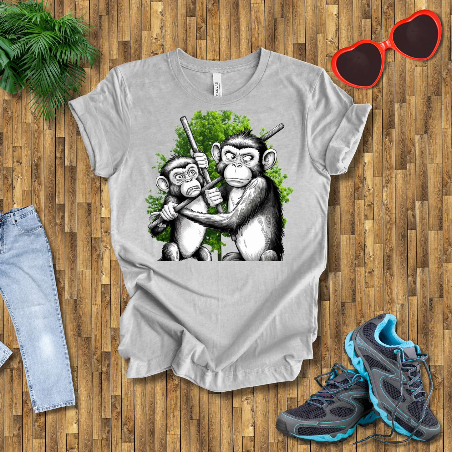 Monkey fights T-Shirt