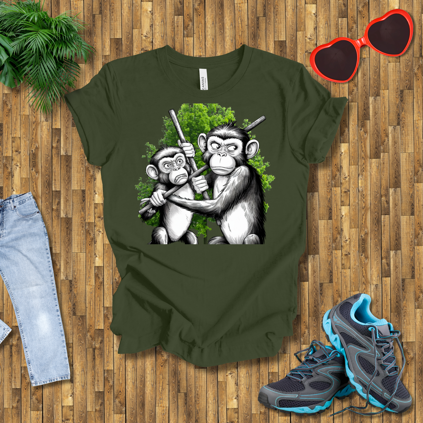 Monkey fights T-Shirt