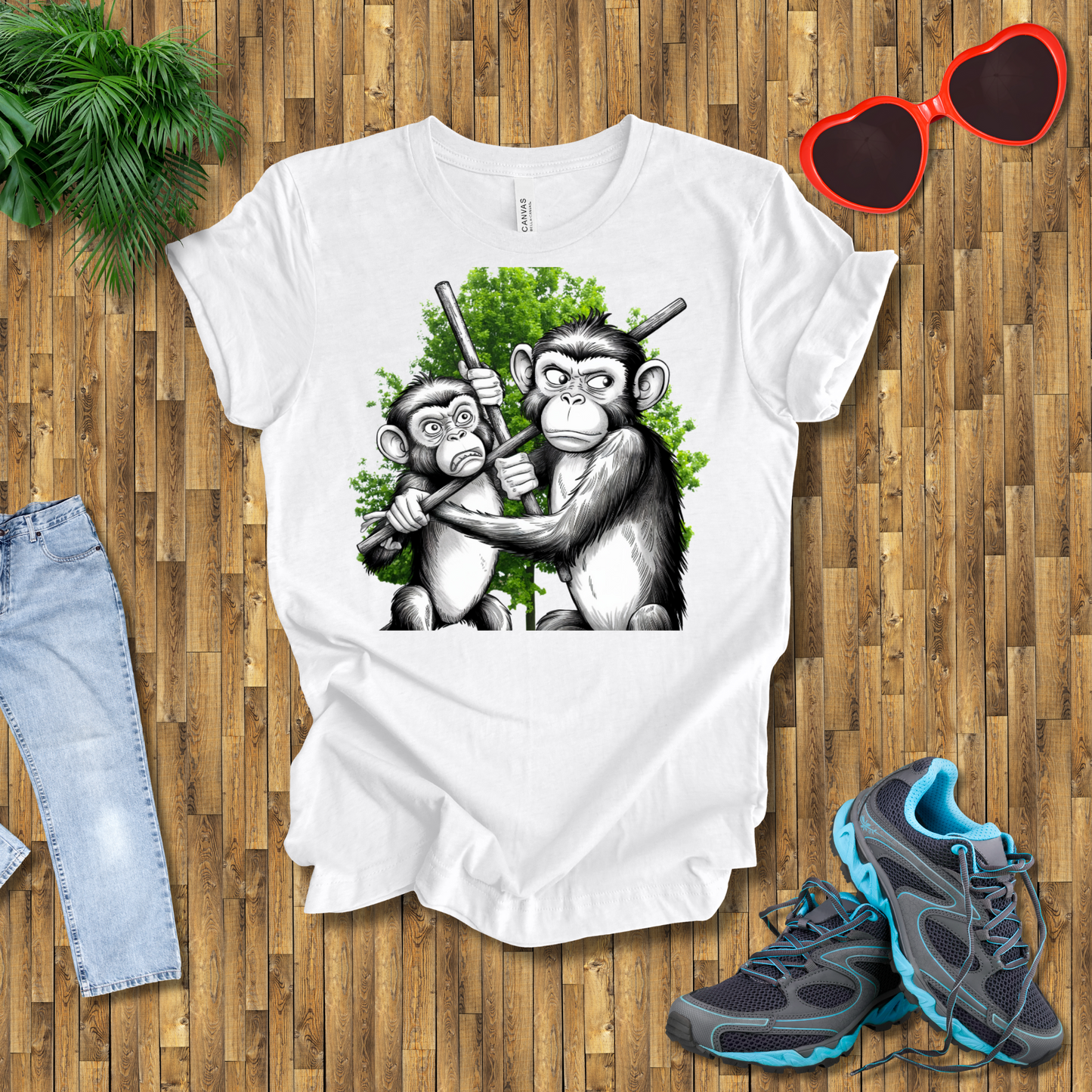Monkey fights T-Shirt