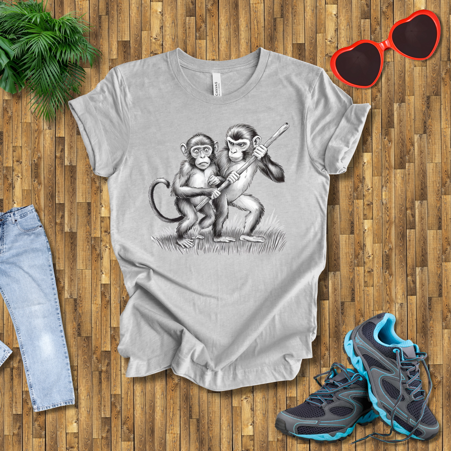 Monkey fights T-Shirt