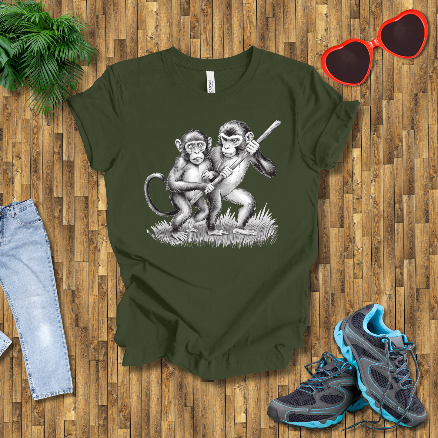 Monkey fights T-Shirt