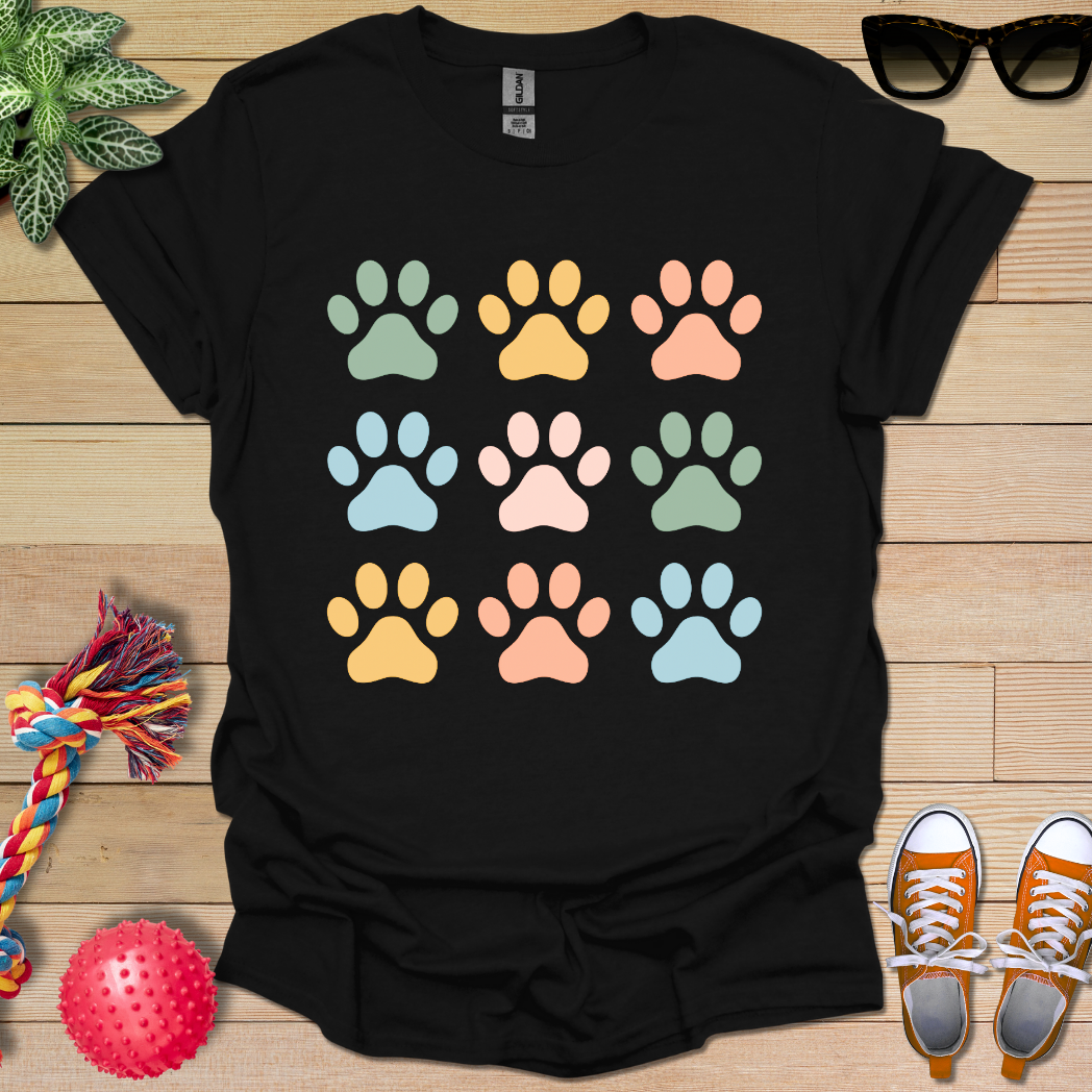 Paw Pattern T-Shirt