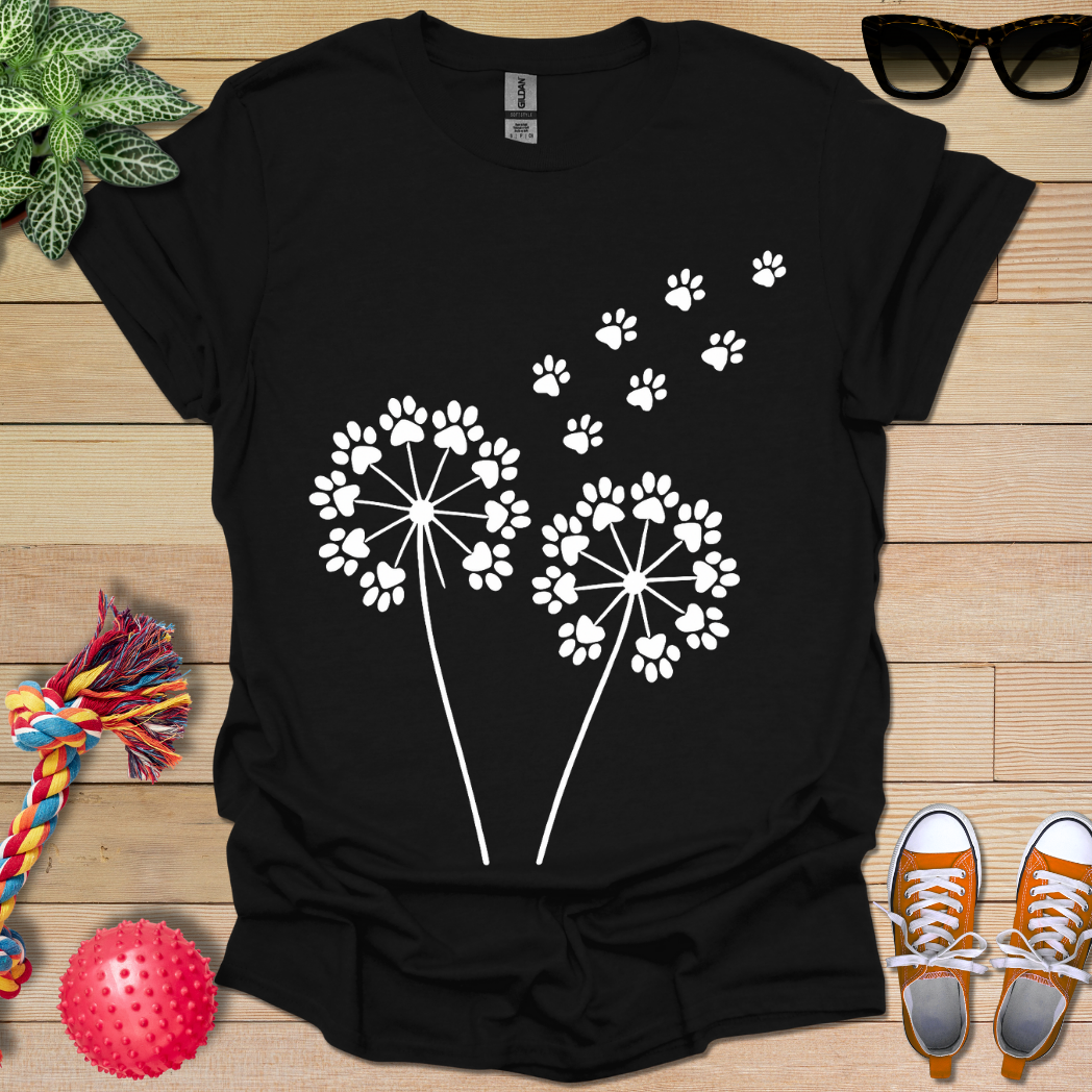 Dandelion Paw Prints T-Shirt